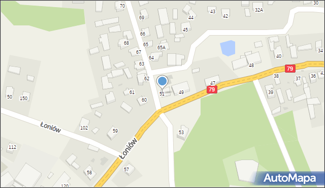 Łoniów, Łoniów, 51, mapa Łoniów
