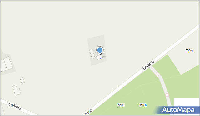 Łońsko, Łońsko, 17, mapa Łońsko