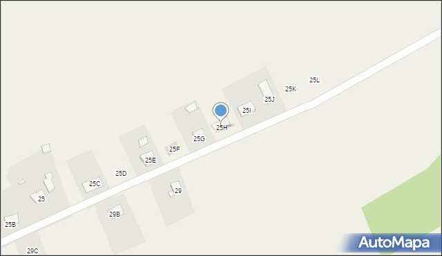 Łońsko, Łońsko, 25H, mapa Łońsko