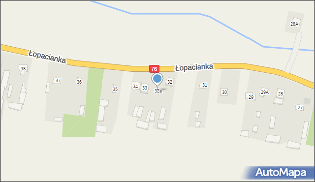 Łopacianka, Łopacianka, 32a, mapa Łopacianka