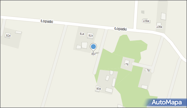 Łopatki, Łopatki, 81c, mapa Łopatki