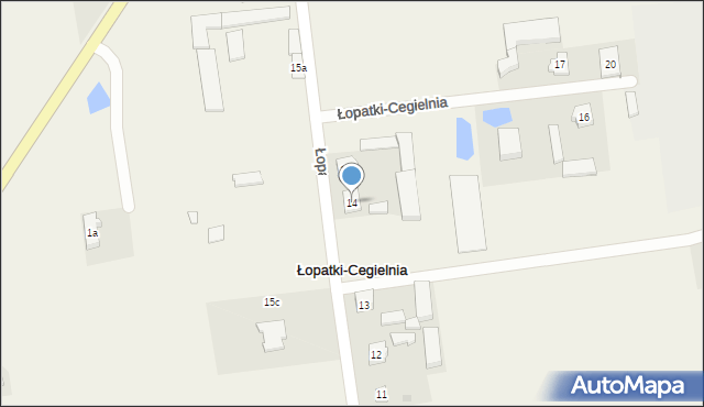 Łopatki-Cegielnia, Łopatki-Cegielnia, 14, mapa Łopatki-Cegielnia