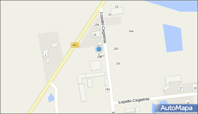 Łopatki-Cegielnia, Łopatki-Cegielnia, 15B, mapa Łopatki-Cegielnia