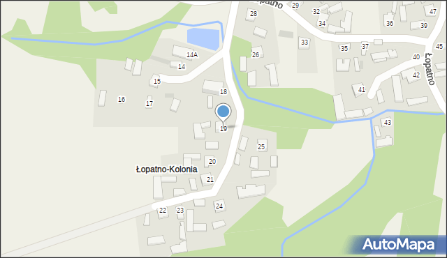 Łopatno, Łopatno, 19, mapa Łopatno