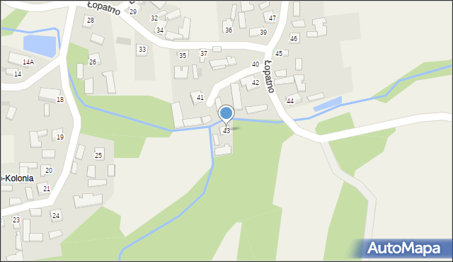 Łopatno, Łopatno, 43, mapa Łopatno
