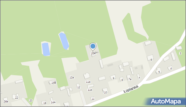 Łopianka, Łopianka, 10A, mapa Łopianka