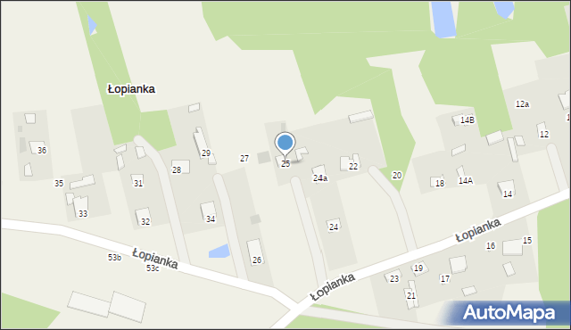 Łopianka, Łopianka, 25, mapa Łopianka