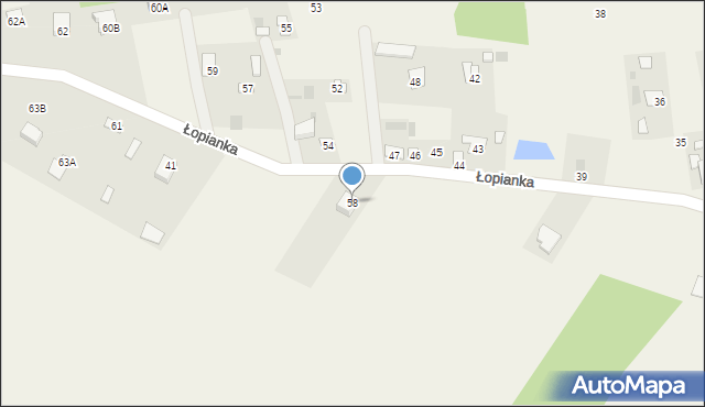Łopianka, Łopianka, 58, mapa Łopianka
