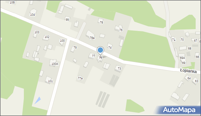 Łopianka, Łopianka, 75, mapa Łopianka