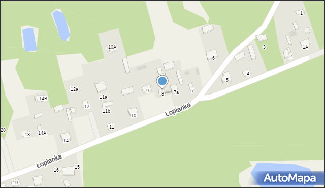 Łopianka, Łopianka, 8, mapa Łopianka