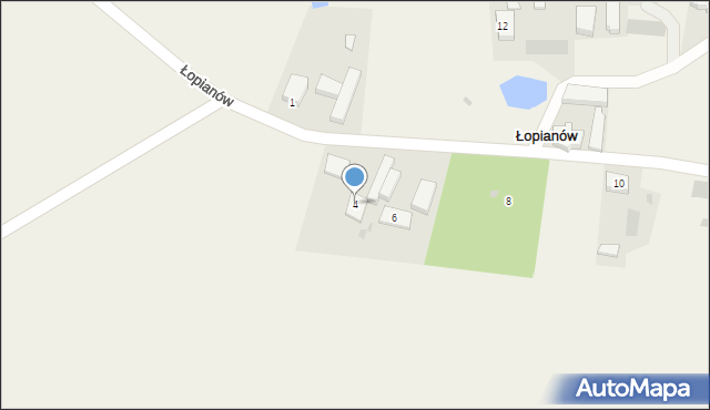 Łopianów, Łopianów, 4, mapa Łopianów