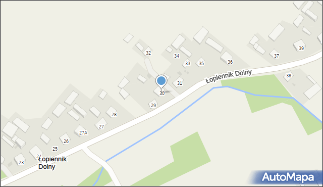 Łopiennik Dolny, Łopiennik Dolny, 30, mapa Łopiennik Dolny