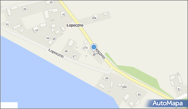 Łopoczno, Łopoczno, 48, mapa Łopoczno