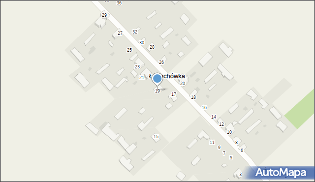 Łopuchówka, Łopuchówka, 19, mapa Łopuchówka