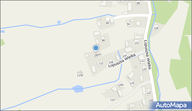 Łopuszka Wielka, Łopuszka Wielka, 100, mapa Łopuszka Wielka