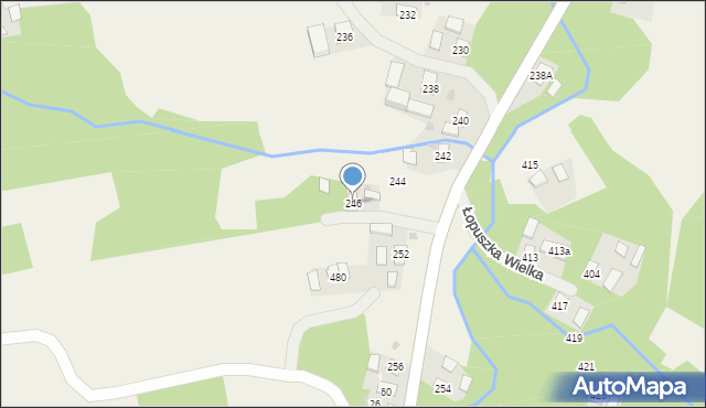 Łopuszka Wielka, Łopuszka Wielka, 246, mapa Łopuszka Wielka