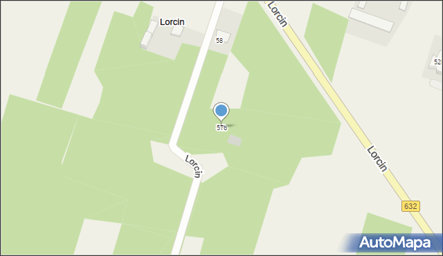 Lorcin, Lorcin, 57b, mapa Lorcin