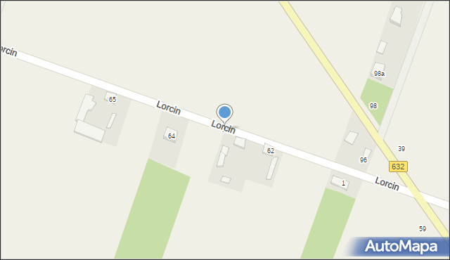 Lorcin, Lorcin, 63, mapa Lorcin