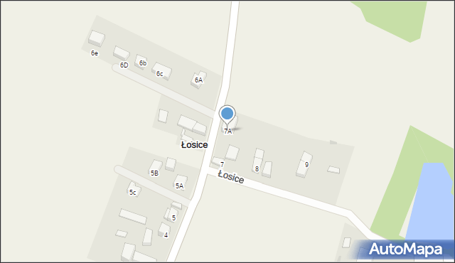 Łosice, Łosice, 7A, mapa Łosice