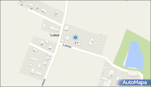Łosice, Łosice, 8, mapa Łosice