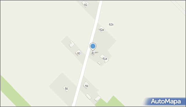 Łosienek, Łosienek, 61, mapa Łosienek