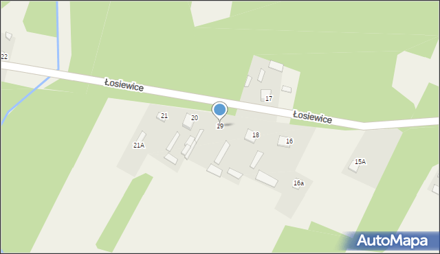 Łosiewice, Łosiewice, 19, mapa Łosiewice