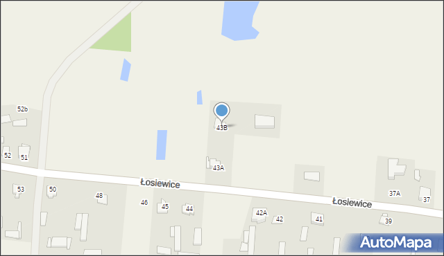 Łosiewice, Łosiewice, 43B, mapa Łosiewice