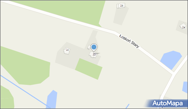 Łoskoń Stary, Łoskoń Stary, 1D, mapa Łoskoń Stary