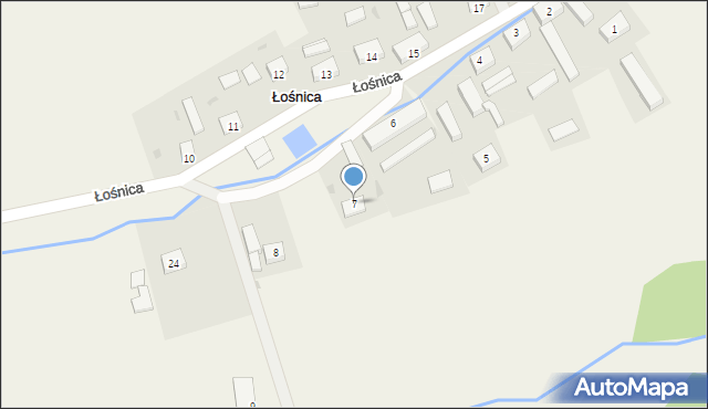 Łośnica, Łośnica, 7, mapa Łośnica