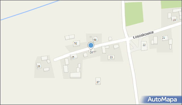 Łososkowice, Łososkowice, 24, mapa Łososkowice