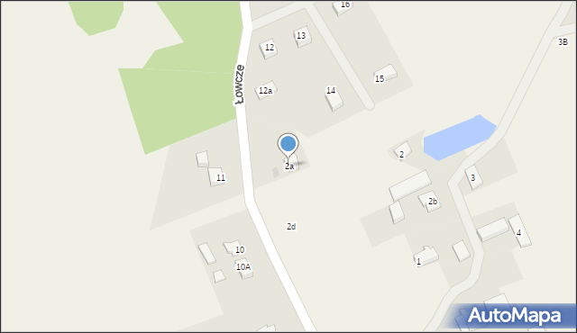Łowcze, Łowcze, 2a, mapa Łowcze