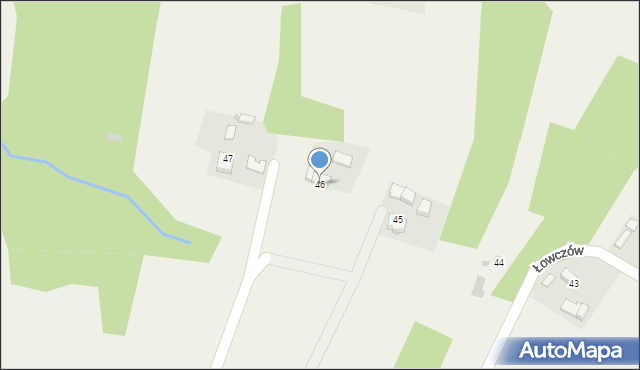 Łowczów, Łowczów, 46, mapa Łowczów