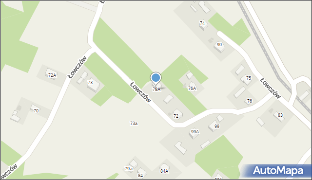 Łowczów, Łowczów, 78A, mapa Łowczów
