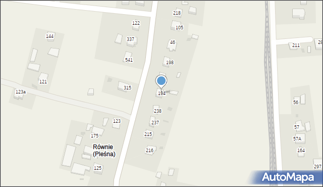 Łowczówek, Łowczówek, 194, mapa Łowczówek