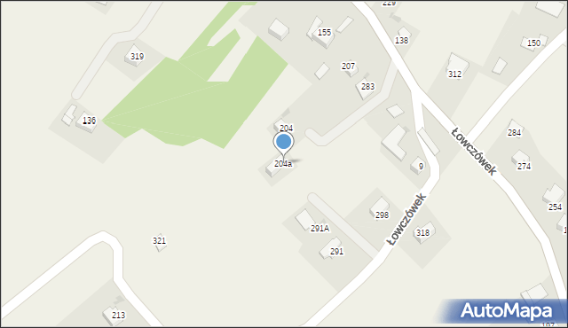 Łowczówek, Łowczówek, 204a, mapa Łowczówek