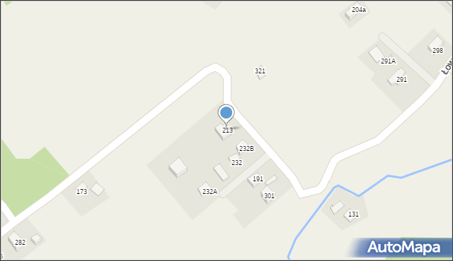 Łowczówek, Łowczówek, 213, mapa Łowczówek