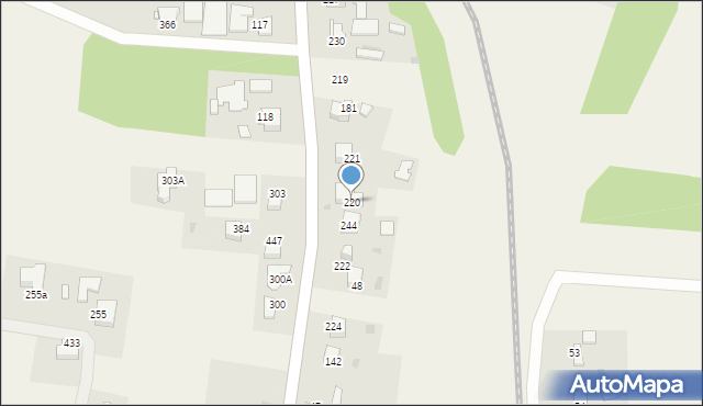 Łowczówek, Łowczówek, 220, mapa Łowczówek