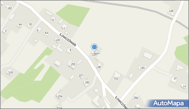 Łowczówek, Łowczówek, 229, mapa Łowczówek