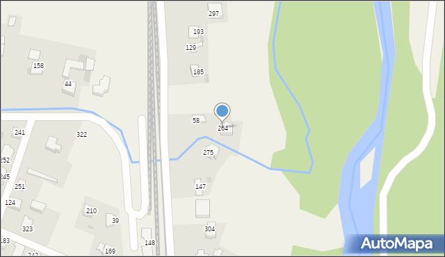 Łowczówek, Łowczówek, 264, mapa Łowczówek