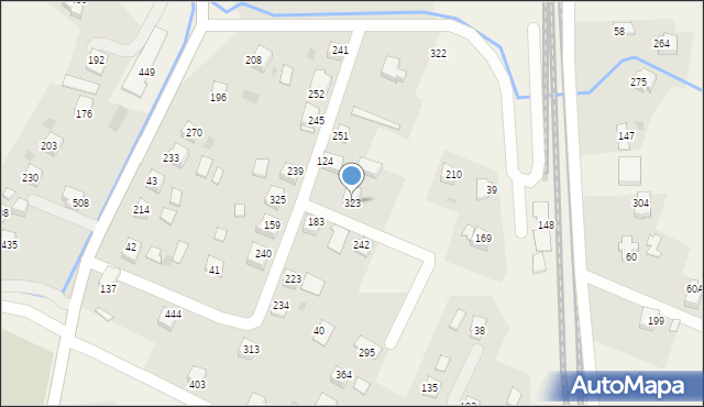 Łowczówek, Łowczówek, 323, mapa Łowczówek