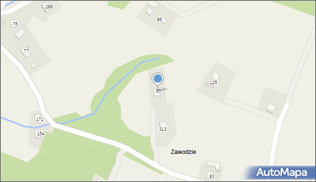 Łowczówek, Łowczówek, 85, mapa Łowczówek