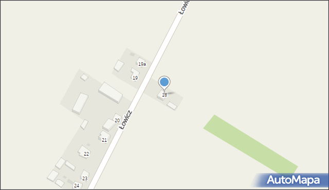 Łowicz, Łowicz, 18, mapa Łowicza