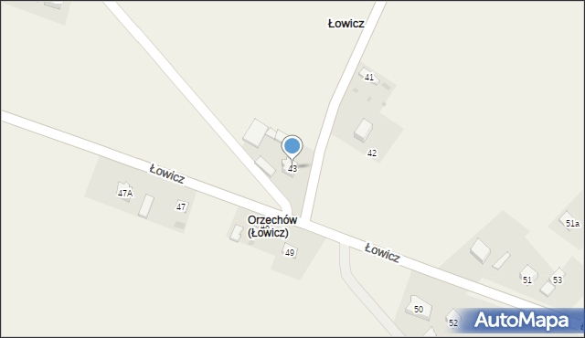 Łowicz, Łowicz, 43, mapa Łowicza