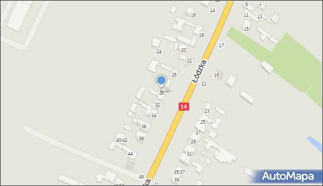 Łowicz, Łódzka, 28, mapa Łowicza