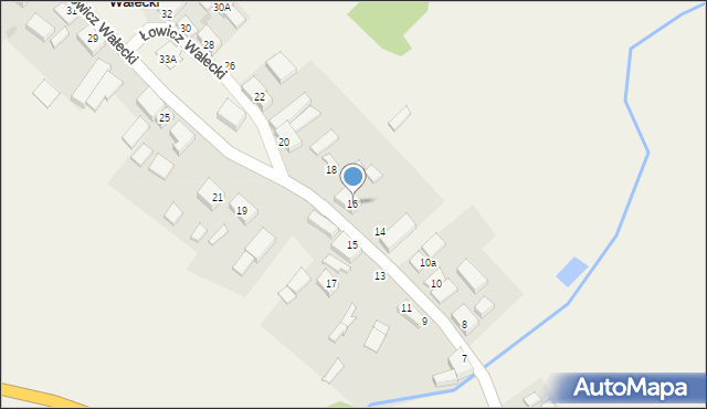 Łowicz Wałecki, Łowicz Wałecki, 16, mapa Łowicz Wałecki