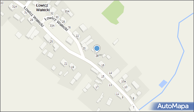 Łowicz Wałecki, Łowicz Wałecki, 18, mapa Łowicz Wałecki