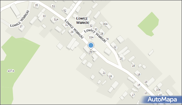 Łowicz Wałecki, Łowicz Wałecki, 25a, mapa Łowicz Wałecki