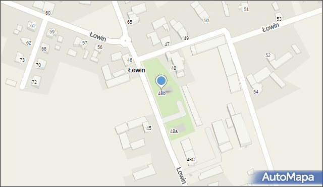 Łowin, Łowin, 48b, mapa Łowin