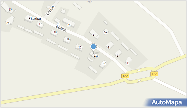 Łozice, Łozice, 21b, mapa Łozice