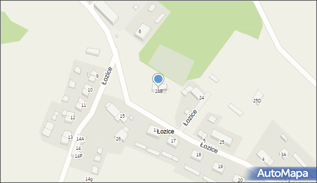 Łozice, Łozice, 24B, mapa Łozice
